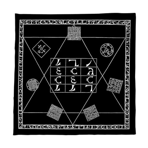 Zkydhbd Revertierbare Spieltabelle MAT 50x50cm 60x60cm 75x75cm Velutinous Finish Fade Immundruck Dünne Trage Für Spirituelle Meetings Durables Karten Spielmatten von Zkydhbd