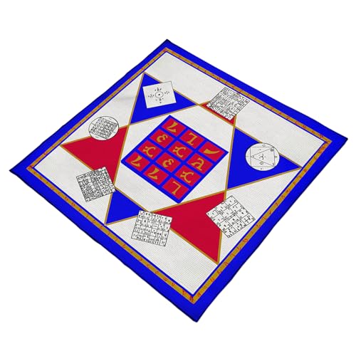 Zkydhbd Revertierbare Spieltabelle MAT 50x50cm 60x60cm 75x75cm Velutinous Finish Fade Immundruck Dünne Trage Für Spirituelle Meetings Durables Karten Spielmatten von Zkydhbd