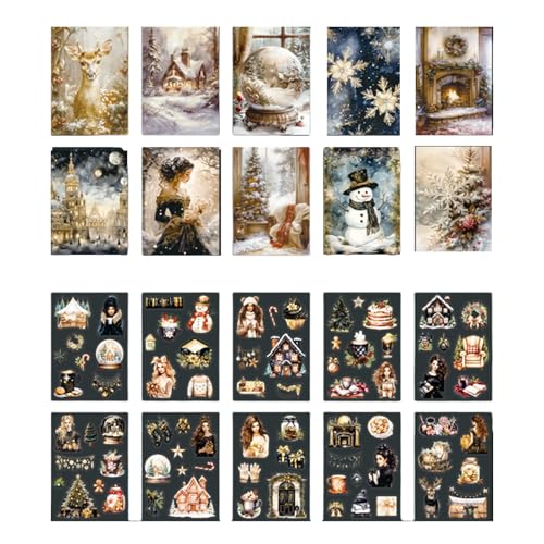 Zkydhbd Saisonale Weihnachtsaufkleber Sortiment 20 PCs Set Tragbares Accessoire Für Kreative Journal Dekorations Und Planungsurlaubsaufkleber Zkydhbd Saisonale Weihnachtsaufkleber Sortiment 20 PCs Set Tragbares Accessoire Für Kreative Journal Dekorations Und Planungsurlaubsaufkleber von Zkydhbd
