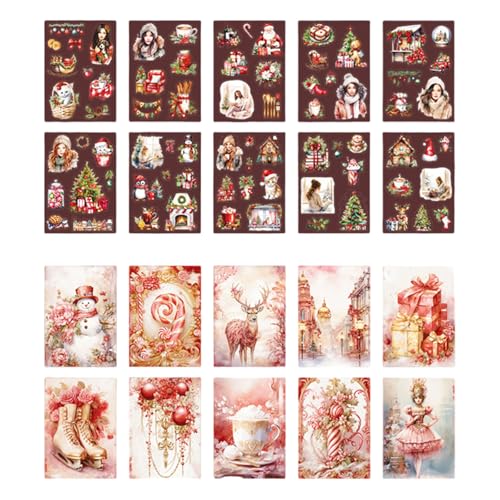 Zkydhbd Saisonale Weihnachtsaufkleber Sortiment 20 PCs Set Tragbares Accessoire Für Kreative Journal Dekorations Und Planungsurlaubsaufkleber Zkydhbd Saisonale Weihnachtsaufkleber Sortiment 20 PCs Set Tragbares Accessoire Für Kreative Journal Dekorations Und Planungsurlaubsaufkleber von Zkydhbd