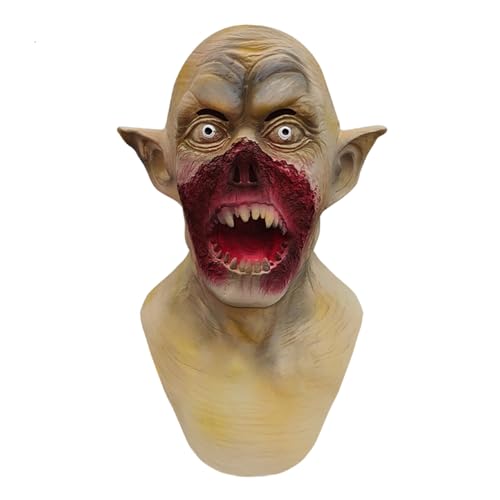 Zkydhbd Scary Vampires Kostümpartys Maske Realistische Blut Breite Mund Wanderkorpse Kopfbedeckung Für Halloween Accessoire Rollenspiele Maske Zkydhbd Scary Vampires Kostümpartys Maske Realistische Blut Breite Mund Wanderkorpse Kopfbedeckung Für Halloween Accessoire Rollenspiele Maske von Zkydhbd