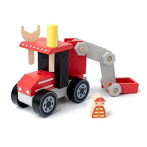 Zkydhbd Schraube Simulation Auto Engineering Fahrzeug Holzsimulationstechnik Fahrzeug Für Boy Girls Model Toy Engineering Fahrzeug Spielzeugkinder BAU Spielzeug Trucks Set Boys Engineering von Zkydhbd