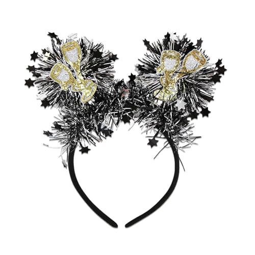 Zkydhbd Silvester Hairband Festival Stirnband Jahr 2025 Neujahr Kopfwear Party Supplival Festival Requisiten Haarband Für Familien Neujahr Stirnband Für Erwachsene Kinder von Zkydhbd