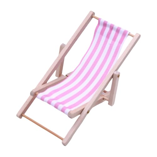 Zkydhbd Strandstuhl Für Puppenhaus Kleine Holzliegermodell Display Klappstuhl 1:12 Model Spielzeuggirls Dollhouses Tun Um Handgefertigte Dollhouses Decors Zu Spielen von Zkydhbd