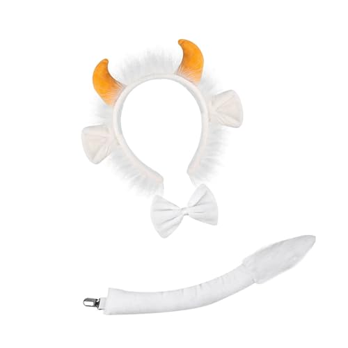 Zkydhbd Tierkostüm Set Rinder Cosplay Requisiten Kopfband Kostümzubehör Party Kostümversorgung Für Festival Cosplay Vieh Dress Up Accessoires Zkydhbd Tierkostüm Set Rinder Cosplay Requisiten Kopfband Kostümzubehör Party Kostümversorgung Für Festival Cosplay Vieh Dress Up Accessoires von Zkydhbd