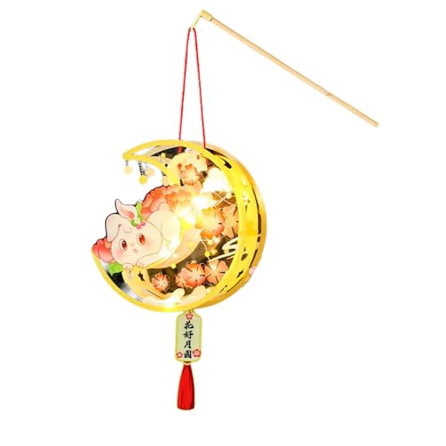Zkydhbd Traditionelle Festival Kaninchen Lampen Crafting Kits Kaninchen Lampe Kits Für Midautumn Glühen Mondfestival Home Decors Kits von Zkydhbd