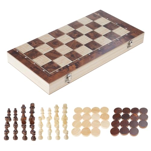 Zkydhbd Tragbare Holzreise Schalte Set Travel Game Folding Chesses Board Mit Chess Checkers Bildungsspielzeug Für Anfängerholzschachbrett Zkydhbd Tragbare Holzreise Schalte Set Travel Game Folding Chesses Board Mit Chess Checkers Bildungsspielzeug Für Anfängerholzschachbrett von Zkydhbd