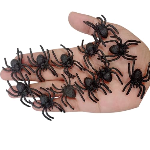 Zkydhbd Verschiedene Halloween PVC Spiders 12 Count for Children's Party Decorations Halloween Mausspinnen Mausschmuck von Zkydhbd