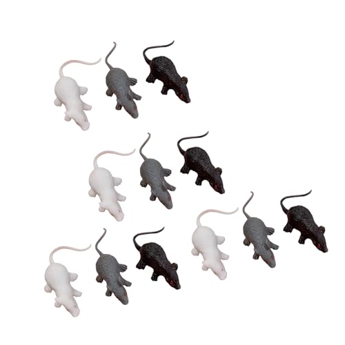 Zkydhbd Verschiedene Halloween PVC Spiders 12 Count for Children's Party Decorations Halloween Mausspinnen Mausschmuck von Zkydhbd