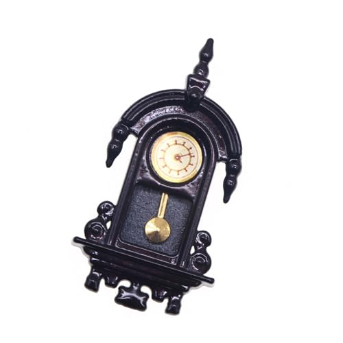 Zkydhbd Vintage Design Winische Metallwanduhr Mit Beweglichen Händen Für Puppenhausmöbel Und Miniaturmodell Displays Doll House Möbel von Zkydhbd