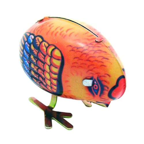 Zkydhbd Vintage Hühnerform Windup Spielzeug Streich Kreatives Sammler Geschenk Windowsilling Mechanical Toy Streich Spielzeug Erwachsene von Zkydhbd