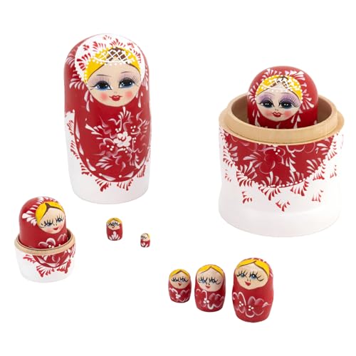 Zkydhbd Vintage Matryoshka Puppen 10pcs Holz Russische Nistpuppen Set Festival Babushka Souvenir Kulturgeschenke Tabletop Dekore Bildungsspielzeug Dekore Zkydhbd Vintage Matryoshka Puppen 10pcs Holz Russische Nistpuppen Set Festival Babushka Souvenir Kulturgeschenke Tabletop Dekore Bildungsspielzeug Dekore von Zkydhbd