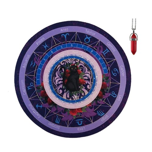 Zkydhbd Wahrsagerei Mit Kristallwünscheln Der Wahrsagungs Halskette Gummi Wahrsagungsmatte Für Party Brettspiel Für Tabletop Gaming Entertainment Accessoires von Zkydhbd