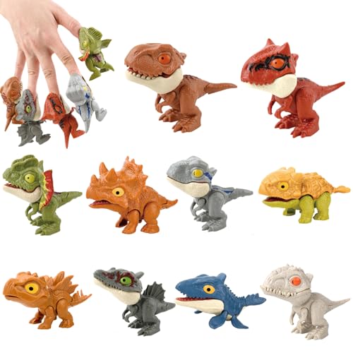 Zliger 10 Stück Dinosaurier Spielzeug, Dino Biss Finger, Dinosaurier Finger Spielzeug, Für Jungen, Mädchen Zliger 10 Stück Dinosaurier Spielzeug, Dino Biss Finger, Dinosaurier Finger Spielzeug, Für Jungen, Mädchen von Zliger