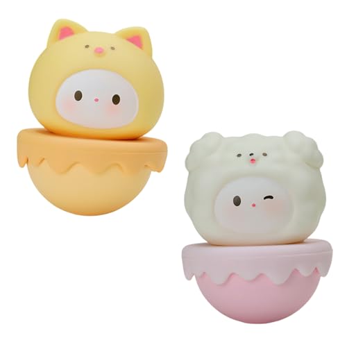 Zliger Auto Deko, 2 pcs Niedliches Wackeliges Ornament, Wackeldackel fürs Auto, Wackelfigur Auto für Ihn Sie Männer Frauen Freunde Freund Geburtstag Weihnachten von Zliger