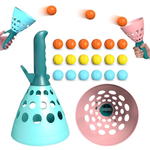 Zliger Fangballspiel, 20 Pcs Fangballspiel Kinder mit 2 Startkörben und 18 Bällen, Fang den Ball Wurfspiel, Fangball-Spiel für Kinder, Für Garten, Park oder Strand, Outdoor Fun Party Game Spielzeug Zliger Fangballspiel, 20 Pcs Fangballspiel Kinder mit 2 Startkörben und 18 Bällen, Fang den Ball Wurfspiel, Fangball-Spiel für Kinder, Für Garten, Park oder Strand, Outdoor Fun Party Game Spielzeug von Zliger