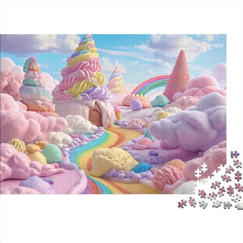 Colorful Candy 1000 Puzzleteile Für Die Ganze Familie Farbenfrohes Legespiel Lernspiel Bonbon 1000 Teile Puzzle Holz Puzzles Lernspiel Geeignet Für Erwachsene 1000pcs (75x50cm) von Znnnnnny