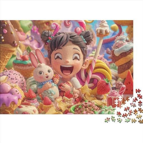 Colorful Candy 1000 Puzzleteile Für Die Ganze Familie Lernspiel Bonbon 1000 Teile Puzzle Holz Puzzles Lernspiel Geeignet Für Erwachsene 1000pcs (75x50cm) von Znnnnnny