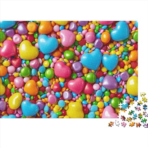 Colorful Candy 300 Puzzleteile Für Die Ganze Familie Abwechslungsreiche Bonbon 300 Teile Puzzle Geschicklichkeitsspiel Geeignet Für Erwachsene 300pcs (40x28cm) von Znnnnnny