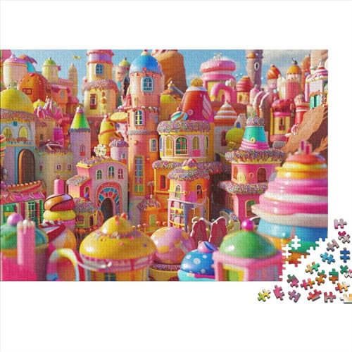 Colorful Candy 300 Puzzleteile Für Die Ganze Familie Abwechslungsreiche Bonbon 300 Teile Puzzle Geschicklichkeitsspiel Geeignet Für Erwachsene 300pcs (40x28cm) von Znnnnnny