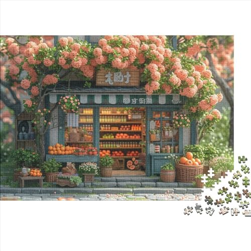 Convenience Store 500 Puzzleteile Für Die Ganze Familie Abwechslungsreiche Flower Shop 500 Teile Puzzle Geschicklichkeitsspiel Geeignet Für Erwachsene 500pcs (52x38cm) von Znnnnnny