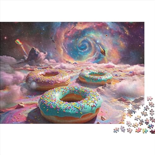 Donuts Dessert 1000 Puzzleteile Für Die Ganze Familie Farbenfrohes Legespiel Lernspiel Dream 1000 Teile Puzzle Holz Puzzles Lernspiel Geeignet Für Erwachsene 1000pcs (75x50cm) von Znnnnnny