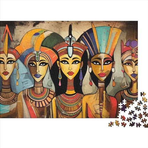 Foreign Beauty 1000 Puzzleteile Für Die Ganze Familie Farbenfrohes Legespiel Lernspiel Ancient Egyptian Tribes 1000 Teile Puzzle Holz Puzzles Lernspiel Geeignet Für Erwachsene 1000pcs (75x50cm) von Znnnnnny