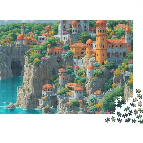 Holiday Homes 1000 Puzzleteile Für Die Ganze Familie Farbenfrohes Legespiel Lernspiel Lakeside Town 1000 Teile Puzzle Holz Puzzles Lernspiel Geeignet Für Erwachsene 1000pcs (75x50cm) von Znnnnnny