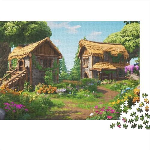 Holiday Homes 1000 Puzzleteile Für Die Ganze Familie Lernspiel Romantic Cottage 1000 Teile Puzzle Holz Puzzles Lernspiel Geeignet Für Erwachsene 1000pcs (75x50cm) von Znnnnnny