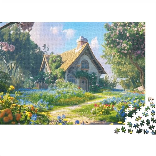 Holiday Homes 500 Puzzleteile Für Die Ganze Familie Lernspiel Romantic Cottage 500 Teile Puzzle Geschicklichkeitsspiel Geeignet Für Erwachsene 500pcs (52x38cm) von Znnnnnny