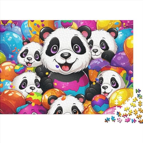 Panda 1000 Puzzleteile Für Die Ganze Familie Farbenfrohes Legespiel Lernspiel Balloon 1000 Teile Puzzle Geschicklichkeitsspiel Geeignet Für Erwachsene 1000pcs (75x50cm) von Znnnnnny