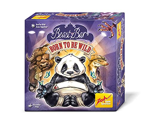 Zoch 601105143, Beasty Bar Born to be Wild, Das charakterstarke Kartenspiel mit XXL-Karten in Neuer Schachtelgröße, ab 8 Jahren von Zoch