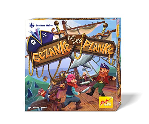 Zoch 601105159 Gezanke auf der Planke – das spannende Piratenspiel, 2 bis 4 Spieler, ideales Familienspiel, für Jungen und Mädchen ab 6 Jahren von Zoch