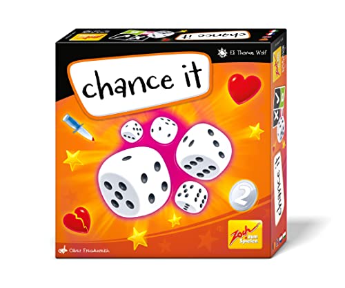 Zoch 601105167 Chance it - Würfelspiel für 3 bis 6 Spieler – Das Zockerspiel für alle die gerne EIN Risiko eingehen, ab 10 Jahren von Zoch