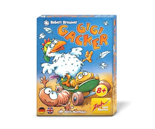 Zoch 601105178 - Gigi Gacker (Kartenspiel ab 8 Jahre) - turbulentes Hühner-Familienspiel für 2-5 Spieler, ca. 20 Min. Spiel-Dauer pro Spiele-Runde von Zoch