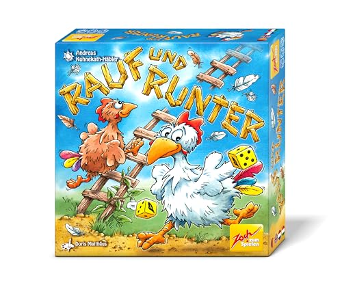 Zoch 601105180 - Rauf und Runter (Würfelspiel ab 8 Jahre) - Das wildeste Leiterspiel, seit Hühner würfeln - Familienspiel für 2-5 Spieler, ca. 30 Min. Spiel-Dauer von Zoch