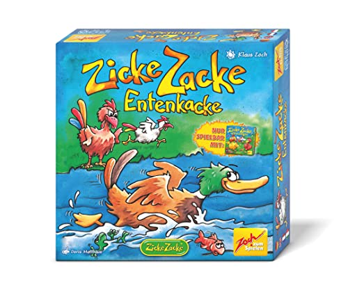 Zoch 601105196 - Zicke Zacke Entenkacke - Erweiterung zu Zicke Zacke Hühnerkacke - Spiel für Kinder ab 4 Jahre, für 2-6 Spieler, nur spielbar mit Zicke Zacke Hühnerkacke von Zoch