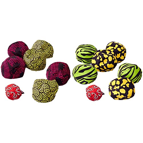 Zoch 601131500 Crossboule c³ Set Beach, der ultimative Boule Spaß mit flexiblen Bällen & 601131600 Crossboule c³ Set Jungle, der ultimative Boule Spaß mit flexiblen Bällen für drinnen und draußen von Zoch