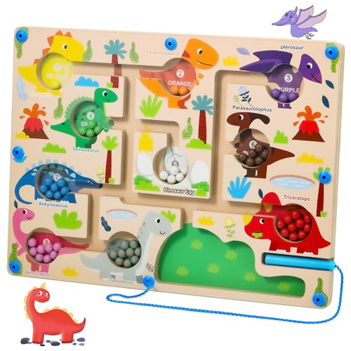 Zocipro Magnetspiel Labyrinth Spielzeug, Montessori Magnetisches für ab 2 3 4 5 6 Jahre Kinder, Zahlen Farben Lernen Sortierspiel, Motorikspielzeug Dinosaurier Geschenk Kinder Mädchen Jungen Zocipro Magnetspiel Labyrinth Spielzeug, Montessori Magnetisches für ab 2 3 4 5 6 Jahre Kinder, Zahlen Farben Lernen Sortierspiel, Motorikspielzeug Dinosaurier Geschenk Kinder Mädchen Jungen von Zocipro