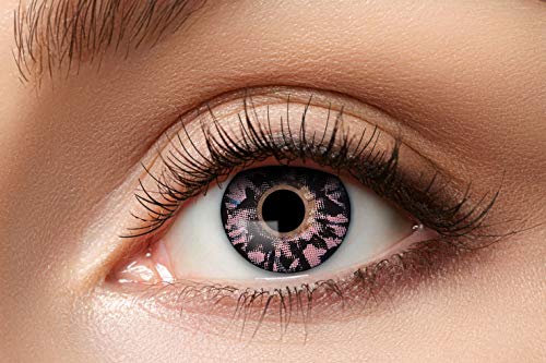 Eyecatcher 84079341-a74 - Natürliche Farbige Kontaktlinsen, 1 Paar, für 12 Monate, Mehrfarbig, Karneval, Fasching, Halloween von Zoelibat