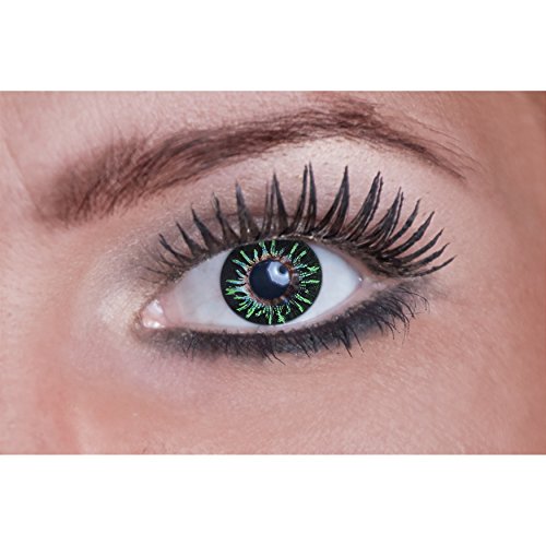 Eyecatcher 84079341-a77 - Natürliche Farbige Kontaktlinsen, 1 Paar, für 12 Monate, Grün, Karneval, Fasching, Halloween von Zoelibat