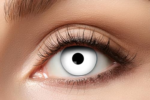 Eyecatcher - Farbige 12 Monatslinsen, 1 Paar, Kontaktlinsen ohne Sehstärke, Halloween, Karneval, Fasching von Zoelibat