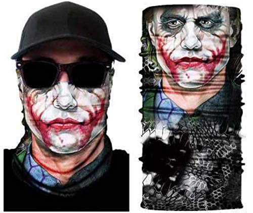 Zoelibat 97645541.016 - Schlauchschal Joker, Clown, Multifunktionstuch, Halstuch, Schal, Motiv, Mundschutz, Skimaske, Motorradmaske, Mottoparty, Karneval, Halloween Zoelibat 97645541.016 - Schlauchschal Joker, Clown, Multifunktionstuch, Halstuch, Schal, Motiv, Mundschutz, Skimaske, Motorradmaske, Mottoparty, Karneval, Halloween von Zoelibat