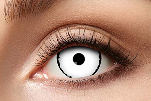 Zoelibat Eyecatcher 84092841.e05 - Farbige Sclera Kontaktlinsen, 1 Paar, für 6 Monate, Weiß, Karneval, Fasching, Halloween Zoelibat Eyecatcher 84092841.e05 - Farbige Sclera Kontaktlinsen, 1 Paar, für 6 Monate, Weiß, Karneval, Fasching, Halloween von Zoelibat