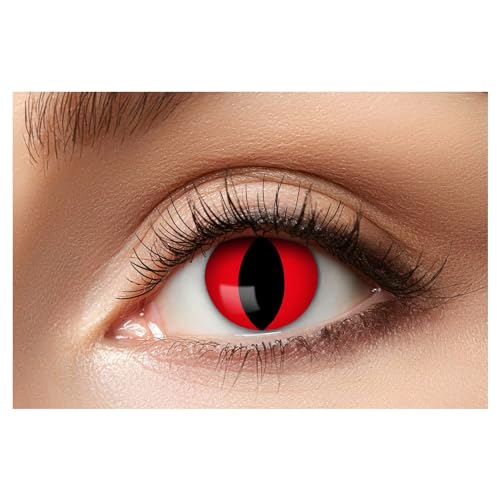 Eyecatcher 84063141-594 - Farbige Kontaktlinsen, 1 Paar, für 12 Monate, Rot, Karneval, Fasching, Halloween Eyecatcher 84063141-594 - Farbige Kontaktlinsen, 1 Paar, für 12 Monate, Rot, Karneval, Fasching, Halloween von Zoelibat