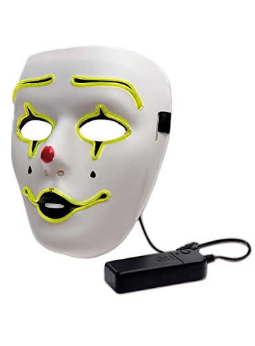 Zoelibat LED Maske Halloween Clown Clownmaske Leuchtmaske Zoelibat LED Maske Halloween Clown Clownmaske Leuchtmaske von Zoelibat