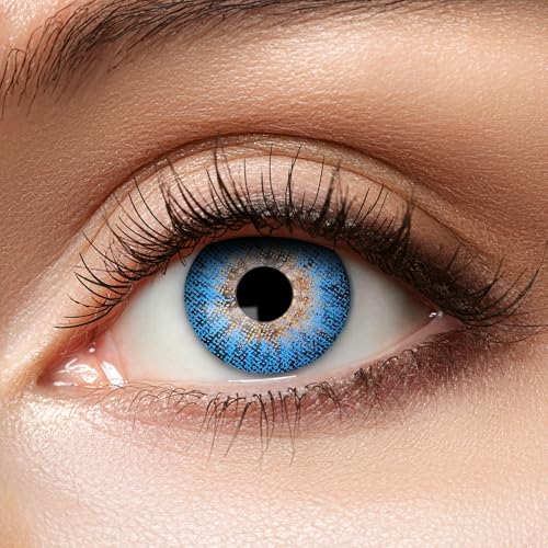 Zoelibat farbige Kontaktlinsen blau ohne Stärke, Tone15, 1 Paar Linsen für 12 Monate, weiche Monatslinsen natürlich aussehend Zoelibat farbige Kontaktlinsen blau ohne Stärke, Tone15, 1 Paar Linsen für 12 Monate, weiche Monatslinsen natürlich aussehend von Zoelibat