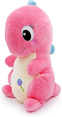 Zoem Plüsch Dino 50 cm – Weicher Kuscheltier in Rosa – Ideal zum Kuscheln und Spielen, Kinder Zoem Plüsch Dino 50 cm – Weicher Kuscheltier in Rosa – Ideal zum Kuscheln und Spielen, Kinder von Zoem Enterprise