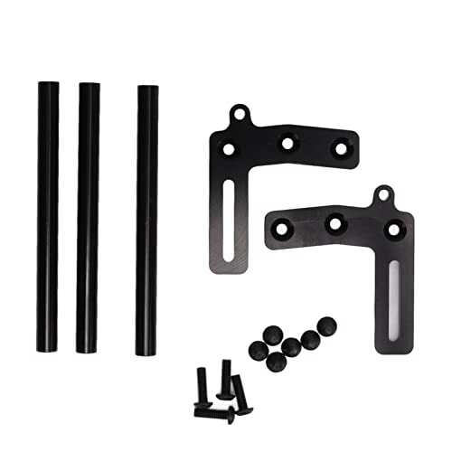 Zoeyilan 1/10 Maßstab vordere Stoßstange Universal Simulation Kletterauto -Modellzubehör Schwarz Aluminiumlegierung Kit von Zoeyilan