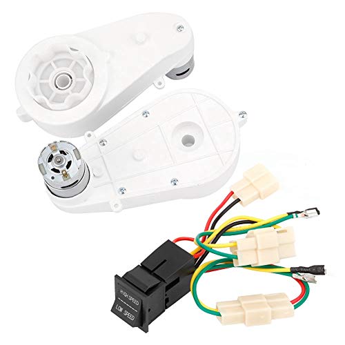 1 Paar 30000 U/min Aluminiumlegierung weißes Motorgetriebe mit Motorlinie für Kinder Elektrofahrräder 12V von Zohisin